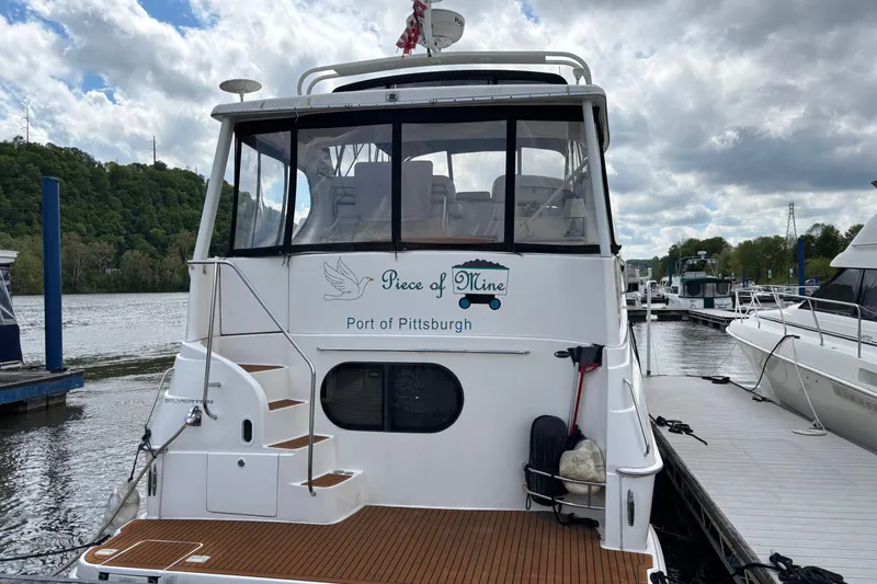 Slide: The Image of 2007 Silverton 43 Motor Yacht docked at Port of Pittsburgh. - 2