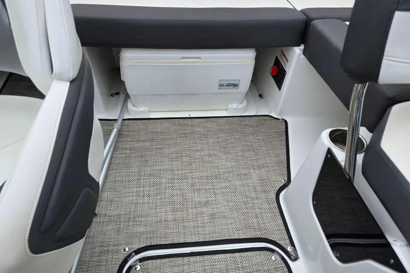 Slide: The Image of Interior of 2020 Monterey M-20 boat with seating and storage area. - 22