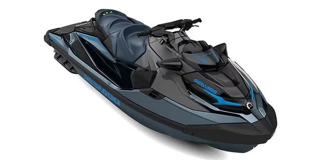 The Image of 2026 Sea-Doo GTX 170 Idf Ibr jet ski in black and blue. - 1
