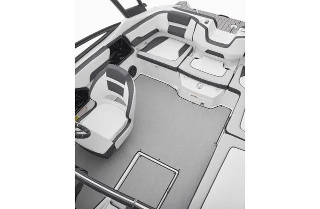 Slide: The Image of Interior of 2022 Yamaha AR195 boat with modern seating. - 9