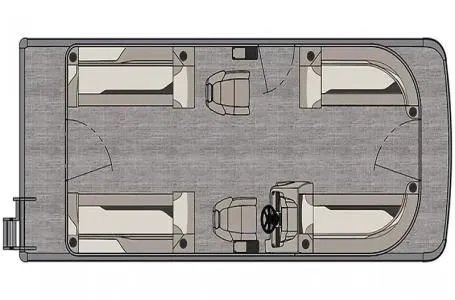 Slide: The Image of Floor plan of Avalon Venture 85 Quad Lounge 2026 boat. - 2