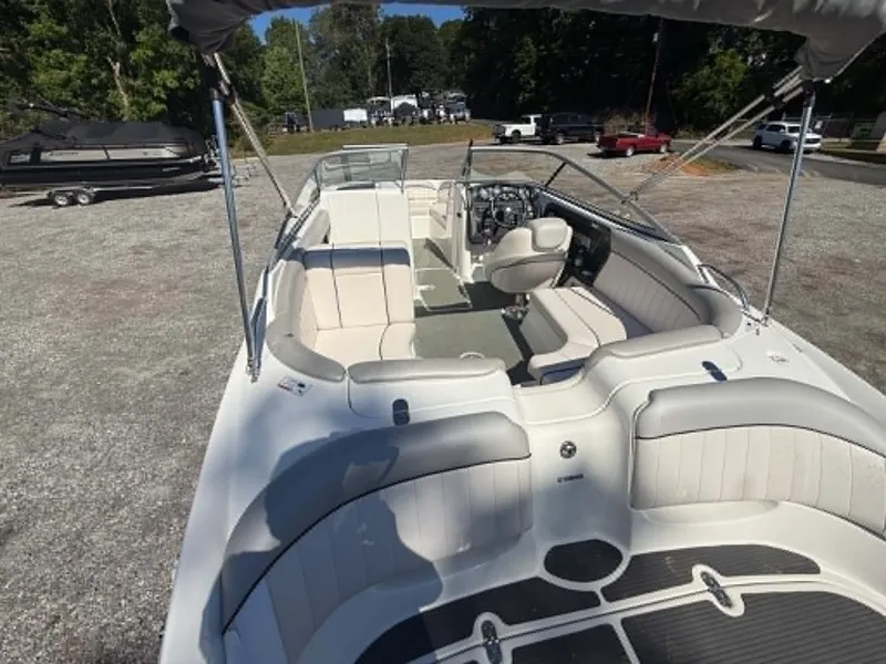 Slide: The Image of Interior view of a 2009 Yamaha SX 230 High Output boat. - 12