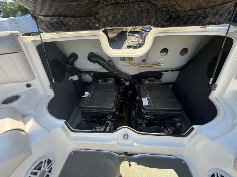 Slide: The Image of Engine compartment of a 2009 Yamaha SX 230 High Output boat. - 28