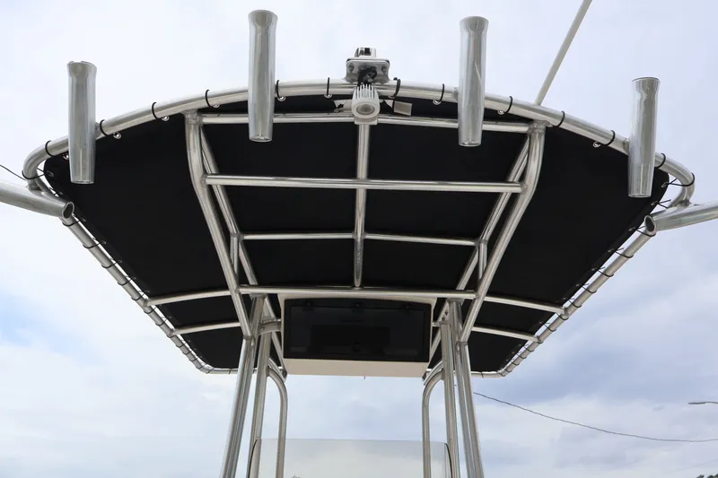 Slide: The Image of Bulls Bay 230CC 2020 boat top with fishing rod holders. - 11