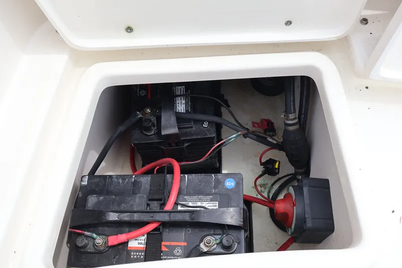 Slide: The Image of Battery compartment of 2020 Bulls Bay 230CC boat. - 12