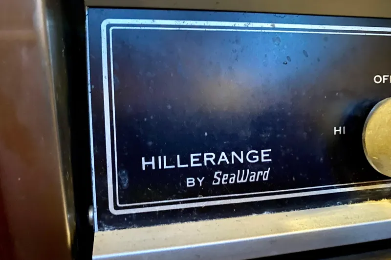 Slide: The Image of Close-up of Hillerange by Seaward control panel on 1992 Island Packet 29. - 80