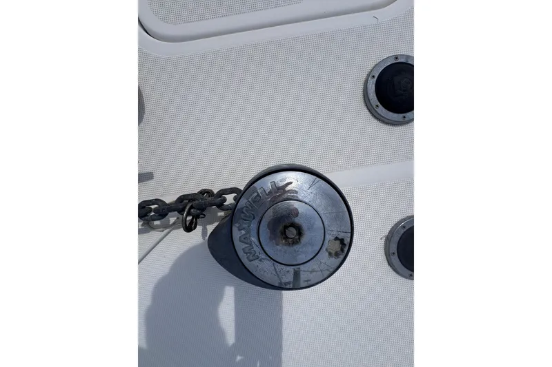 Slide: The Image of Anchor windlass on 2001 Tiara Yachts 3500 Open deck. - 39