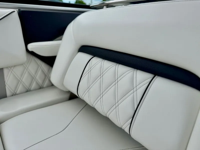 Slide: The Image of Luxurious interior of the 2021 Regal LS4 boat model. - 22