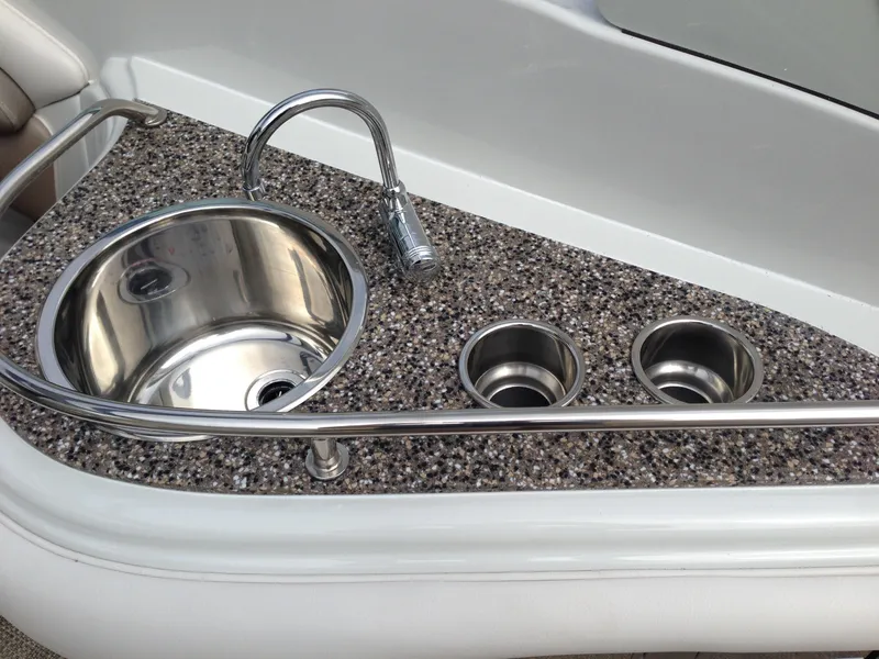 Slide: The Image of Stainless steel sink on 2016 Crownline 285 SS boat. - 16