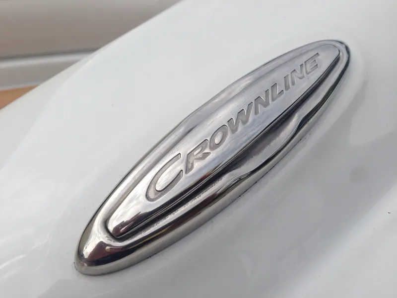 Slide: The Image of Crownline 285 SS 2016 logo on white background. - 45