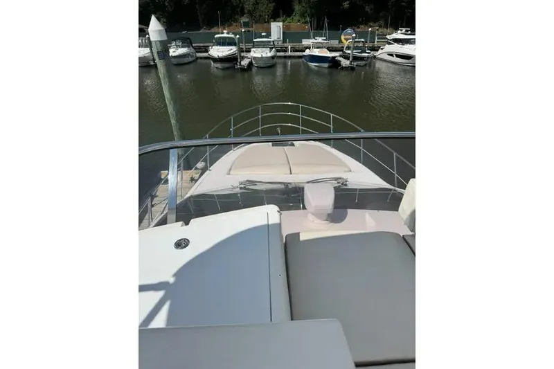 Slide: The Image of Azimut 45 yacht, 2014 model, docked at marina with other boats. - 72