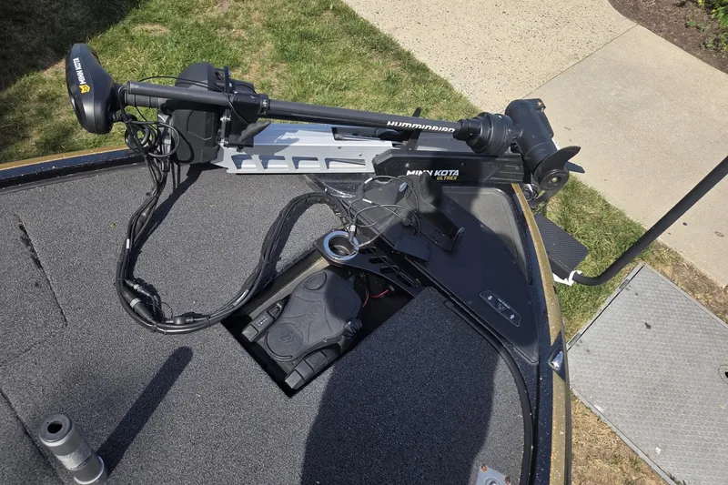 Slide: The Image of 2021 Nitro Z19 Pro boat with Minn Kota trolling motor on deck. - 3