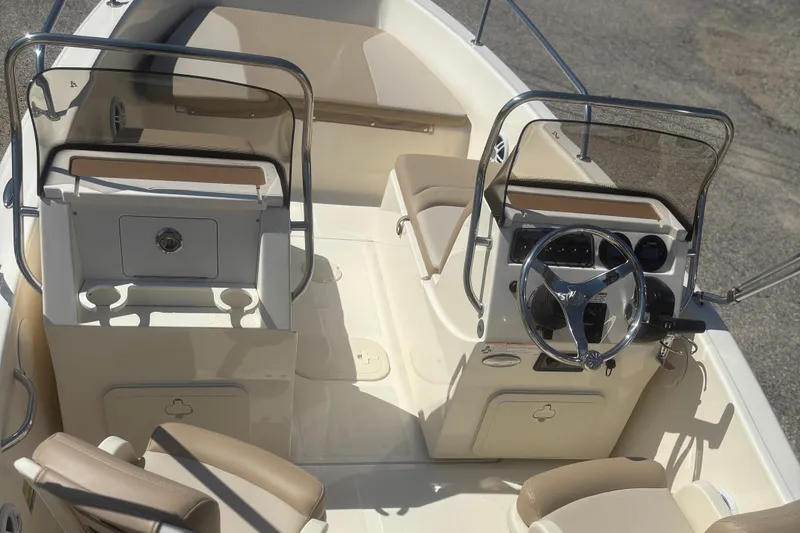 Slide: The Image of Interior of 2025 Scout 175 Sport Dorado with steering console. - 6