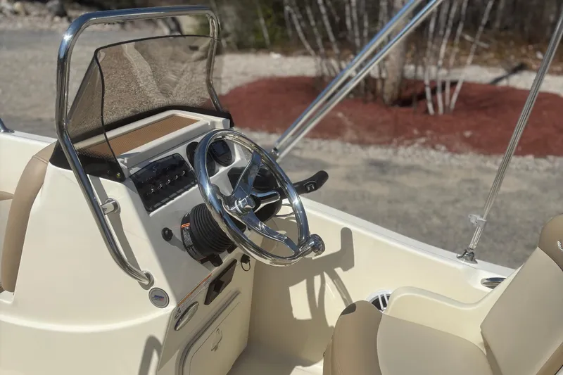 Slide: The Image of Interior view of the 2025 Scout 175 Sport Dorado boat. - 7