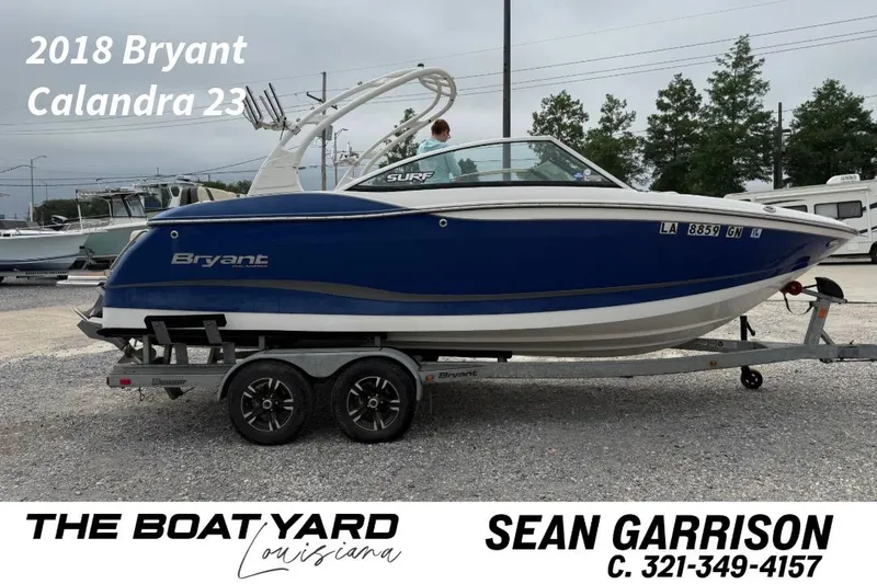 The Image of 2018 Bryant Calandra 23 boat on trailer at The Boat Yard, Louisiana. - 1
