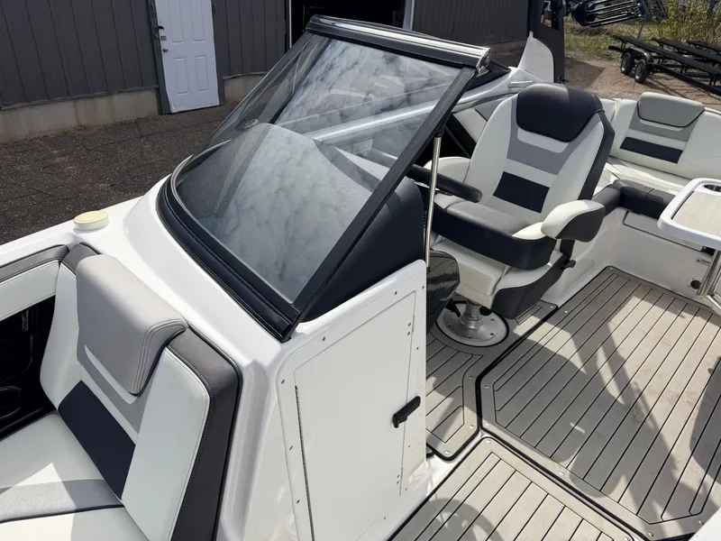 Slide: The Image of Interior of a 2020 Yamaha 212S Jet Boat with modern seating. - 22