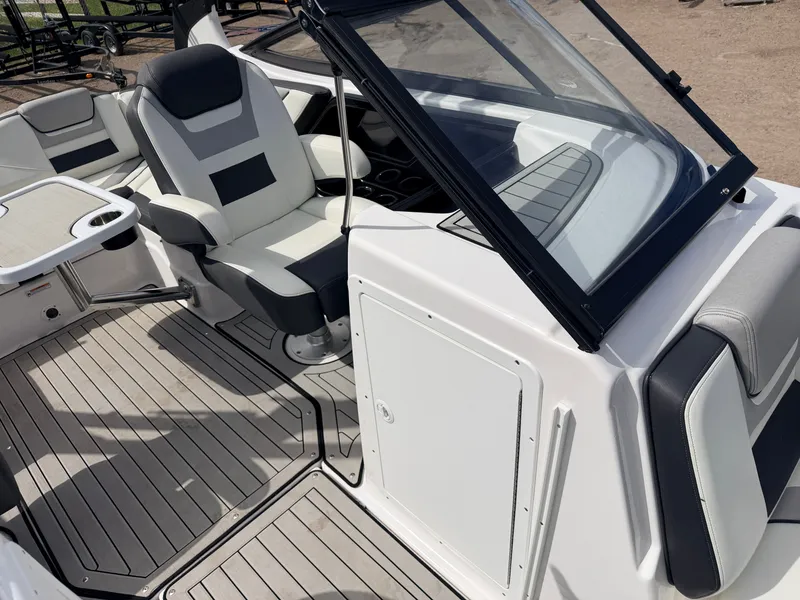 Slide: The Image of Interior of Yamaha 212S Jet Boat, 2020 model, featuring luxurious seating. - 34