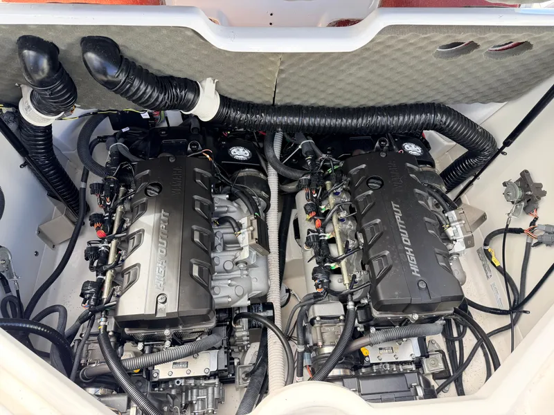 Slide: The Image of 2020 Yamaha 212S Jet Boat with twin high output engines. - 47