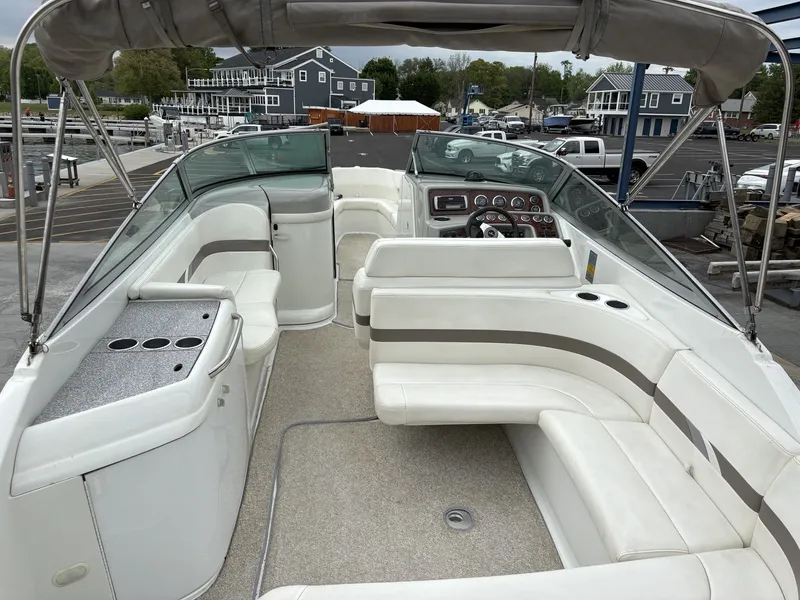 Slide: The Image of Interior view of a 2004 Formula 280 Bow Rider boat at the dock. - 12