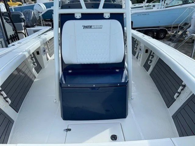 Slide: The Image of Interior view of the 2025 Pathfinder 2400 Open boat. - 22