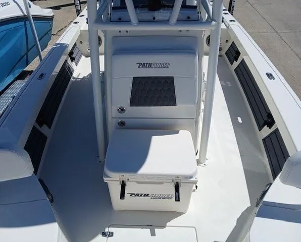 Slide: The Image of Interior view of the 2026 Pathfinder 2200 TRS boat. - 26