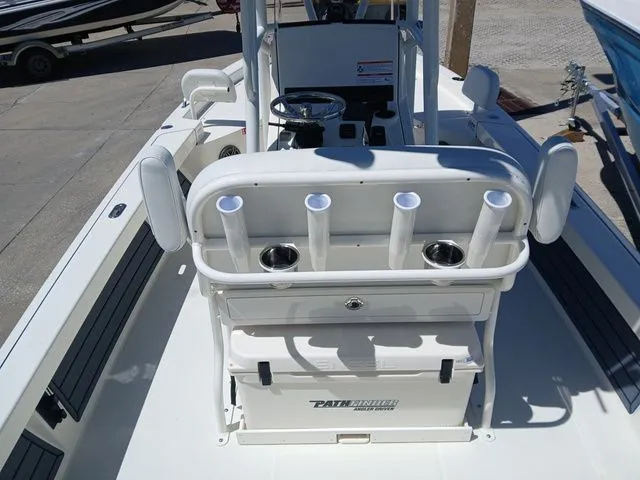 Slide: The Image of Interior view of the 2026 Pathfinder 2200 TRS boat. - 46