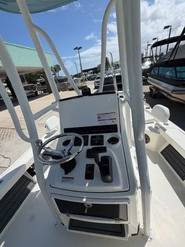 Slide: The Image of Helm console of 2026 Pathfinder 2200 TRS boat. - 9