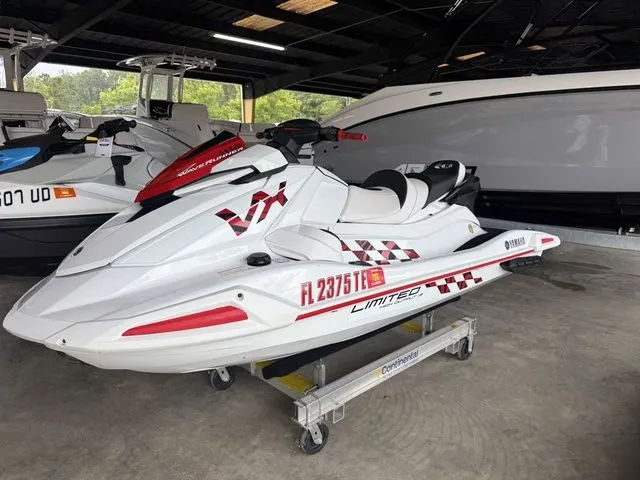 Slide: The Image of 2022 Yamaha WaveRunner VX Limited HO in a garage. - 3