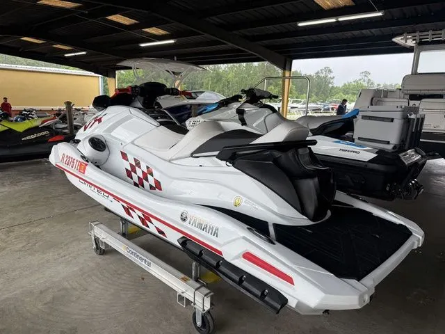 Slide: The Image of 2022 Yamaha WaveRunner VX Limited HO in a garage. - 4