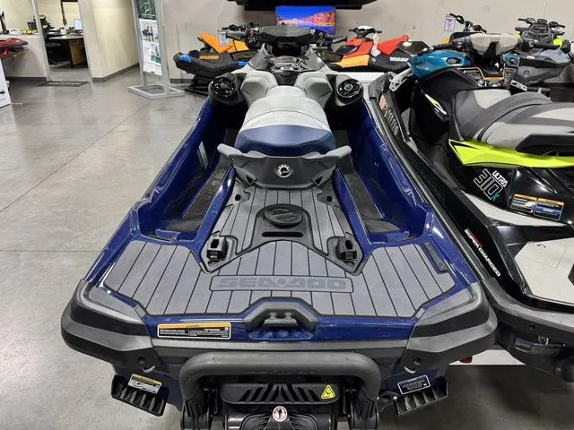 Slide: The Image of 2024 Sea-Doo GTX jet ski in a showroom. - 5