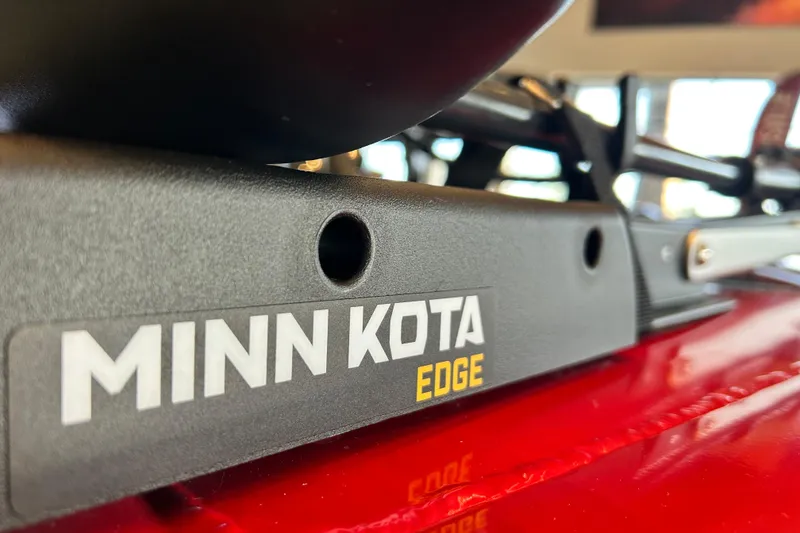 Slide: The Image of Close-up of Minn Kota Edge trolling motor on 2026 Tracker Pro Team 175 boat. - 15