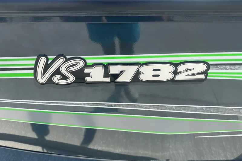 Slide: The Image of 2026 Ranger VS1782SC Angler boat logo with green and white stripes. - 3
