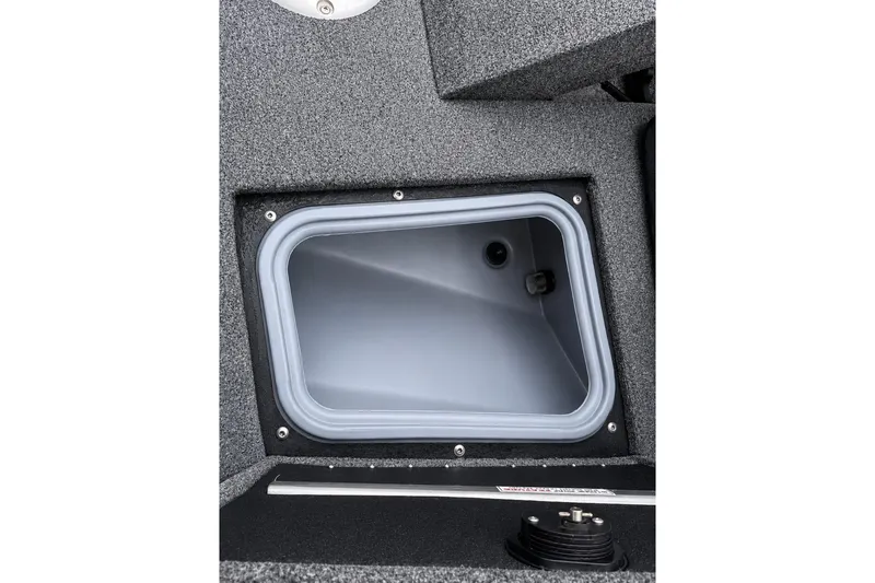 Slide: The Image of Storage compartment in 2026 Tracker Targa V-19 Combo boat, featuring a sleek, durable design. - 8