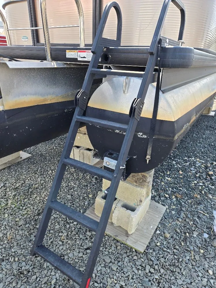 Slide: The Image of Ladder on a 2019 Godfrey Sweetwater 2386 Coastal Tritoon. - 21