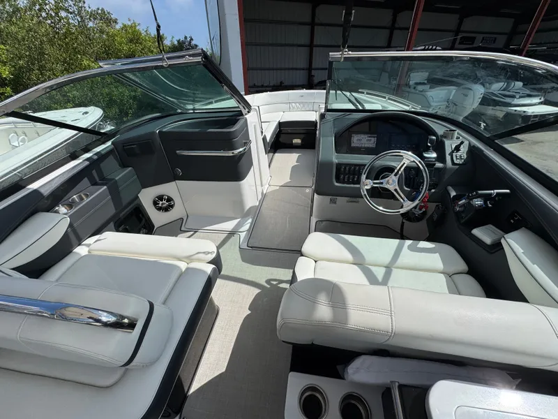 Slide: The Image of Interior of 2021 Regal 29 OBX with modern helm station. - 11
