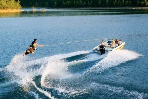 Slide: The Image of Manufacturer Provided Image: Performance, stability and all the amenities you'd expect in a popular ski/fish package. - 8