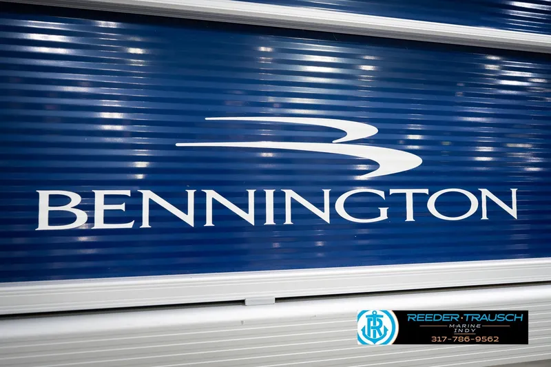 Slide: The Image of Bennington 22 SVSR 2021 logo on blue background, Reeder-Trausch Marine contact info visible. - 59