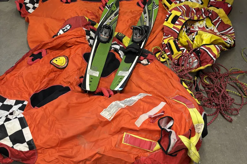 Slide: The Image of Colorful water sports gear with skis and ropes, suitable for Larson SEi 200 Cuddy I/O 1993. - 25