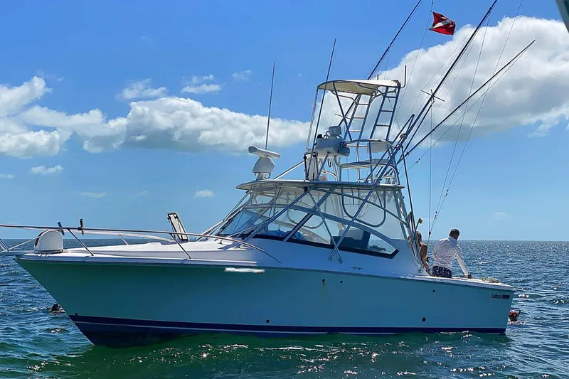 The Image of 2006 Luhrs 28 Open boat on the ocean under a clear blue sky. - 0