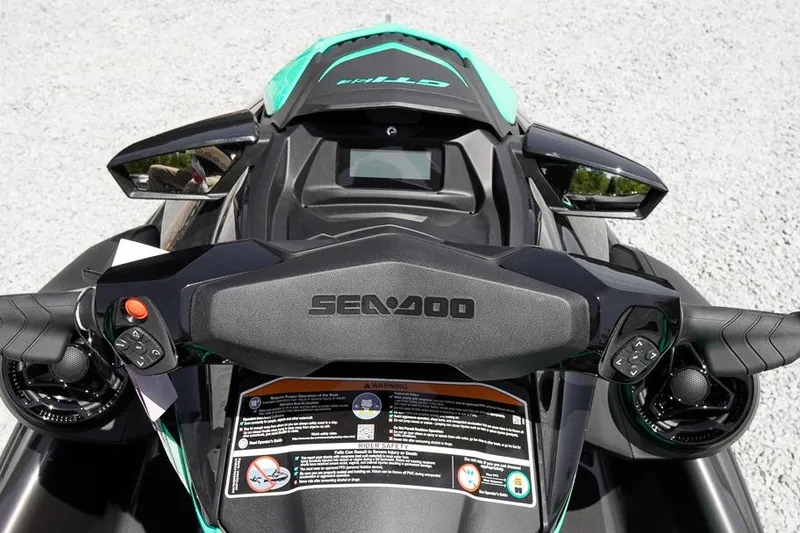 Slide: The Image of 2026 Sea-Doo GTI SE 130 dashboard and controls, featuring sleek design and advanced functionality. - 7
