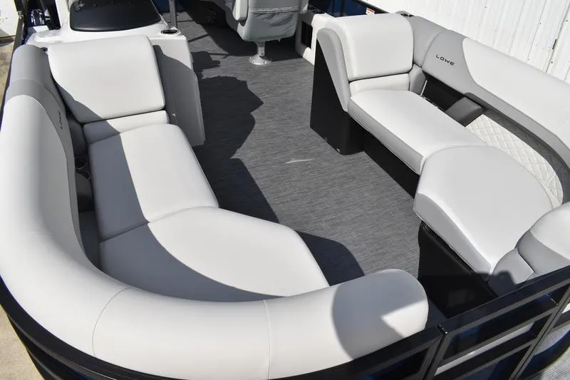 Slide: The Image of 2026 Lowe SS 230 WT Special pontoon boat with spacious seating and modern design. - 15