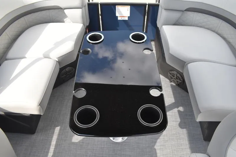Slide: The Image of Interior of 2026 Lowe SS 230 WT Special boat with seating and table. - 39
