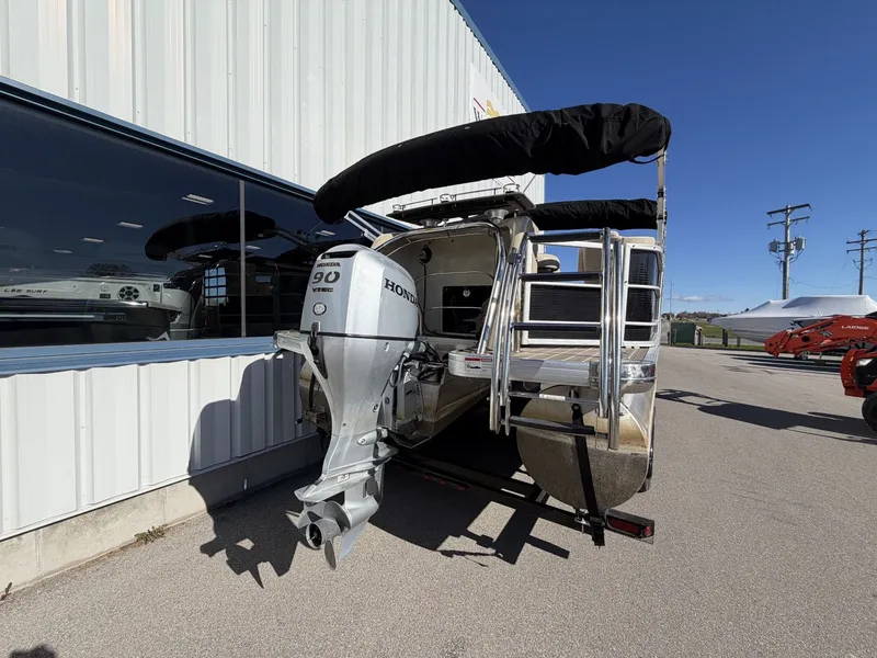 Slide: The Image of 2014 Godfrey Aqua Patio CB 240 with Honda 90 VTEC engine. - 3
