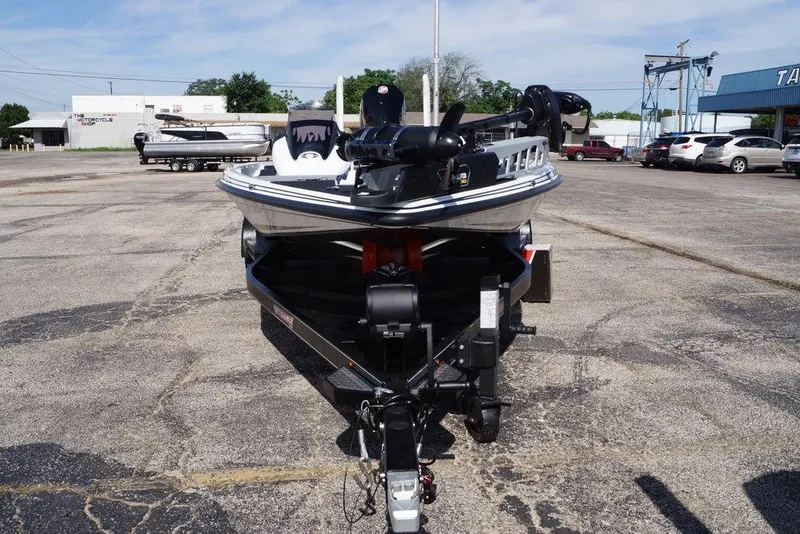 Slide: The Image of 2026 Phoenix 721 ZXL boat on trailer in parking lot, front view. - 4