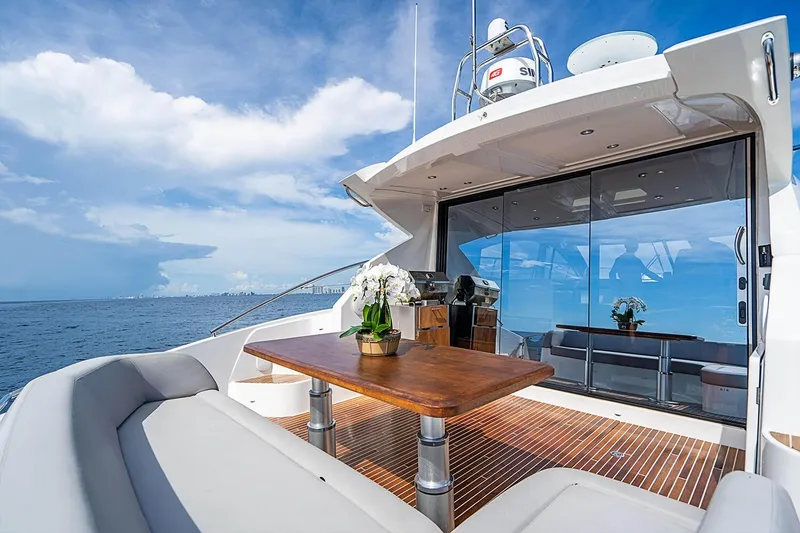 Slide: The Image of Luxury 2017 Beneteau GRAN TURISMO yacht with elegant deck and ocean view. - 12