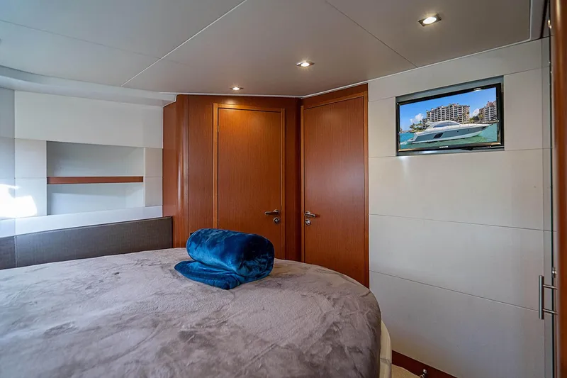 Slide: The Image of Luxurious cabin interior of 2017 Beneteau Gran Turismo yacht with modern decor. - 26