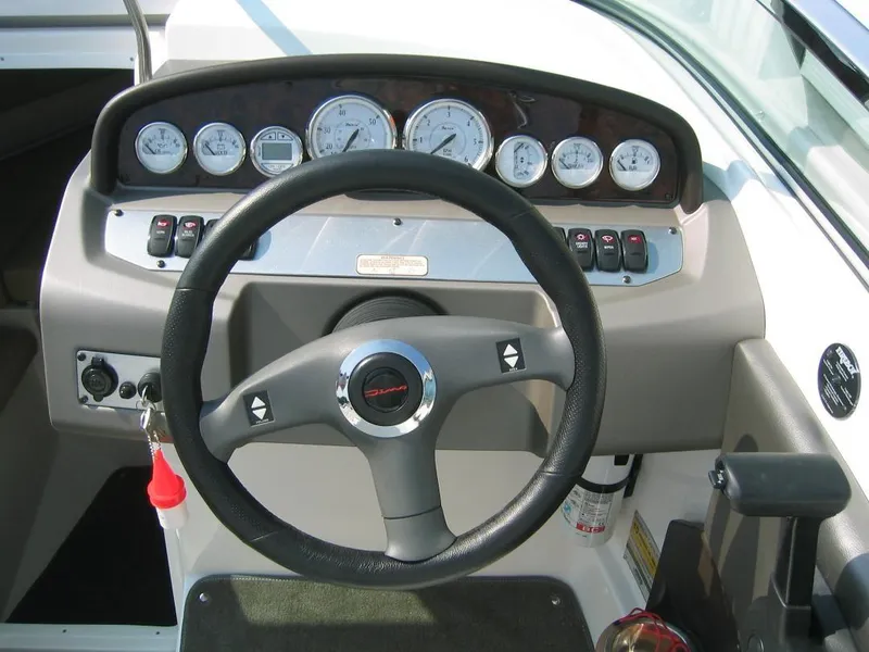 Slide: The Image of Dashboard of a 2008 Regal 2250 Cuddy boat. - 4