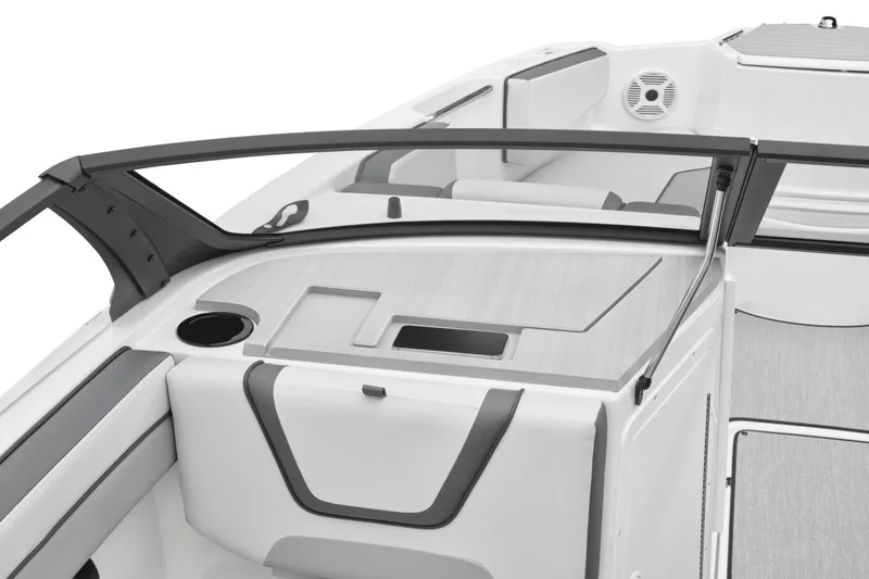 Slide: The Image of Interior view of 2024 Yamaha AR220 boat, modern design. - 38