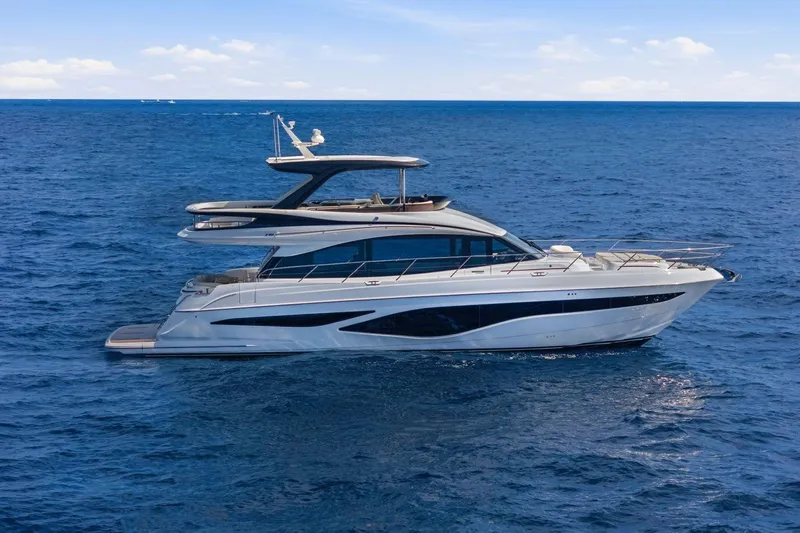 The Image of 2026 Princess F65 yacht cruising on open blue sea. - 0