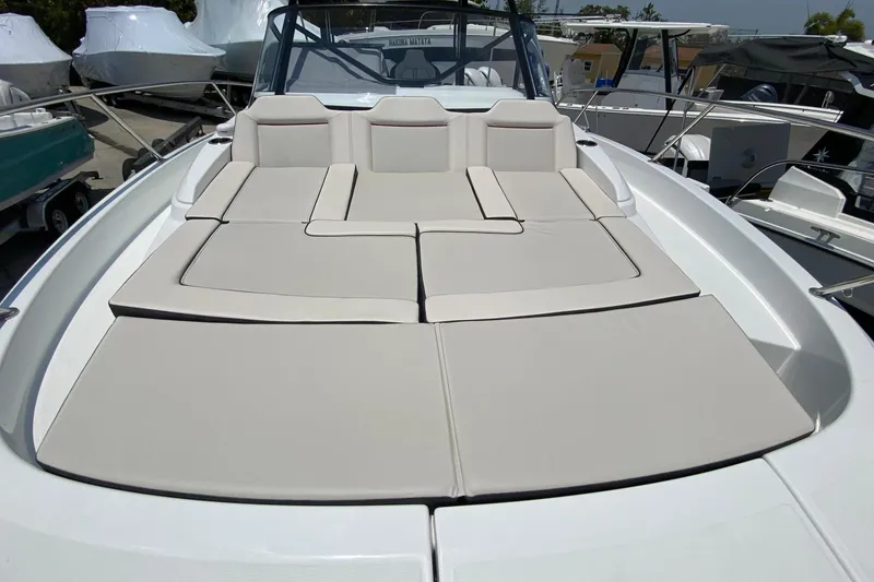 Slide: The Image of 2026 Jeanneau Leader 9.0 WA Series 2 boat with spacious sunbathing deck. - 45